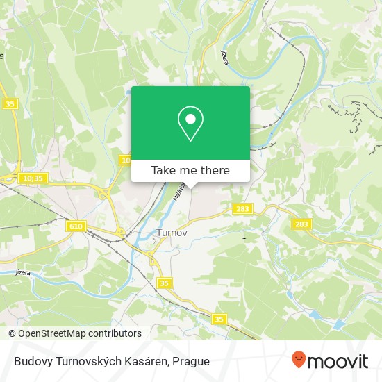 Budovy Turnovských Kasáren map