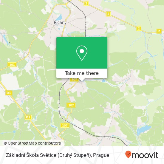 Základní Škola Světice (Druhý Stupeň) map