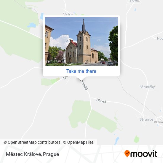 Městec Králové map