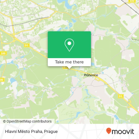 Карта Hlavní Město Praha