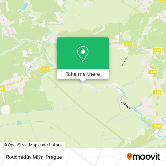 Roučmídův Mlýn map