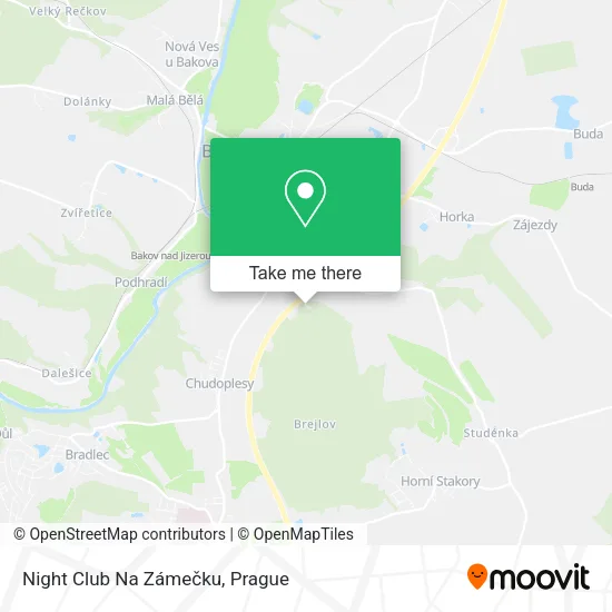Карта Night Club Na Zámečku