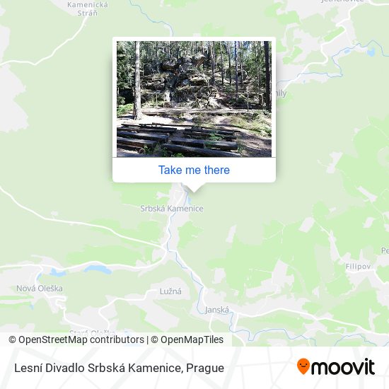 Lesní Divadlo Srbská Kamenice map