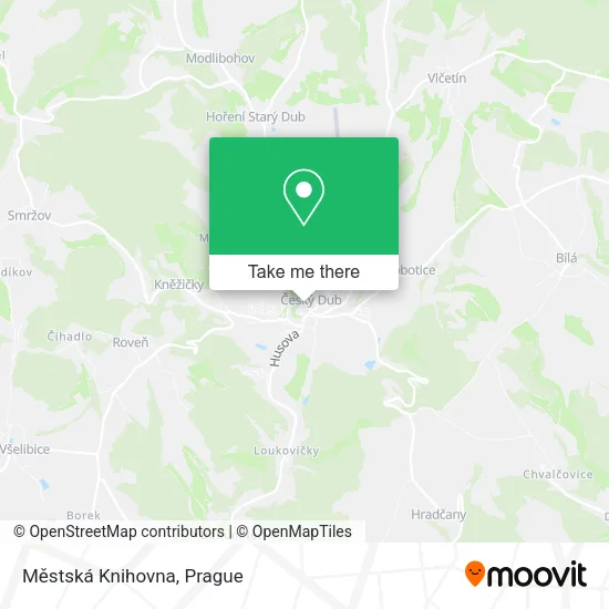 Карта Městská Knihovna