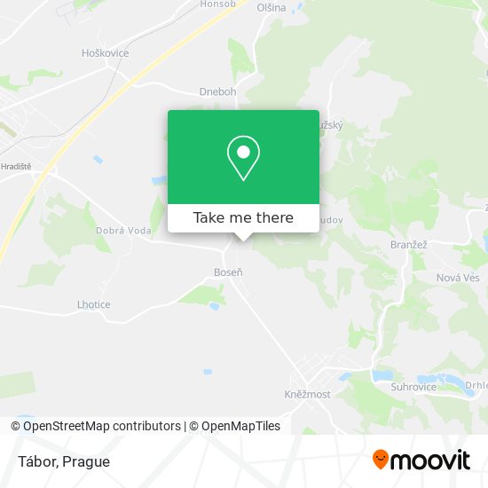 Tábor map