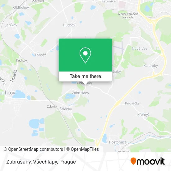 Карта Zabrušany, Všechlapy