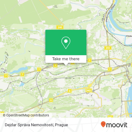 Dejdar Správa Nemovitostí map