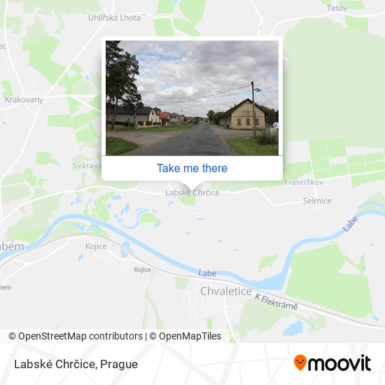 Labské Chrčice map