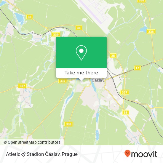 Карта Atletický Stadion Čáslav