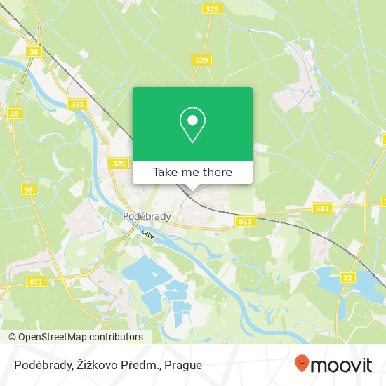 Poděbrady, Žižkovo Předm. map