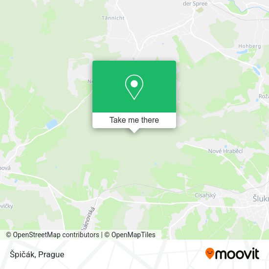 Карта Špičák