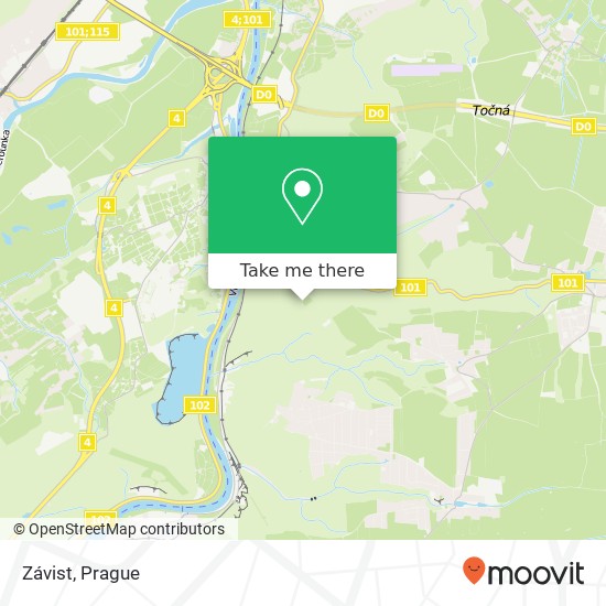 Závist map