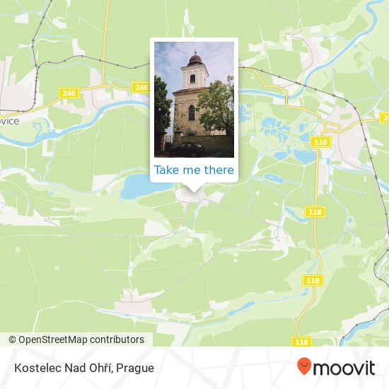 Kostelec Nad Ohří map