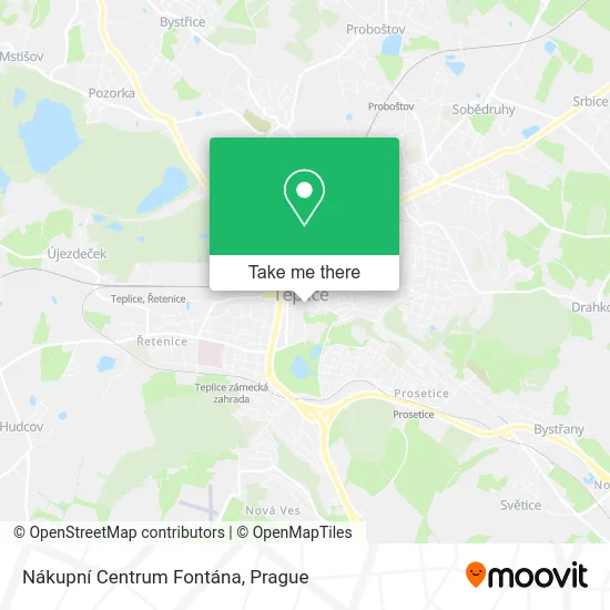 Карта Nákupní Centrum Fontána
