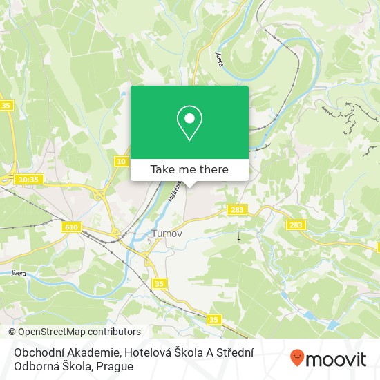 Obchodní Akademie, Hotelová Škola A Střední Odborná Škola map