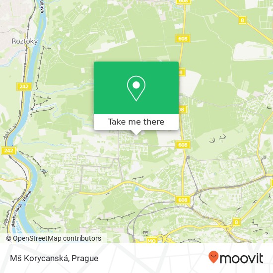 Mš Korycanská map