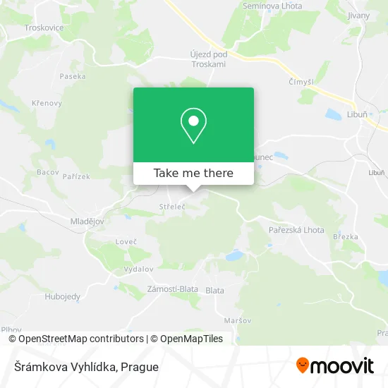 Карта Šrámkova Vyhlídka