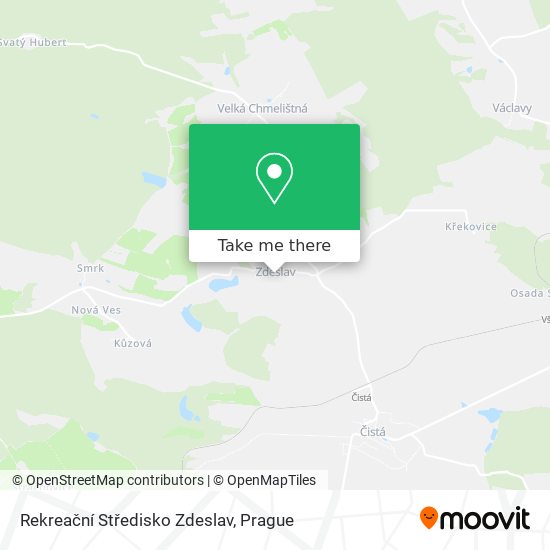Rekreační Středisko Zdeslav map