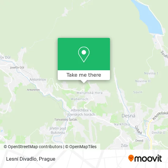 Карта Lesní Divadlo