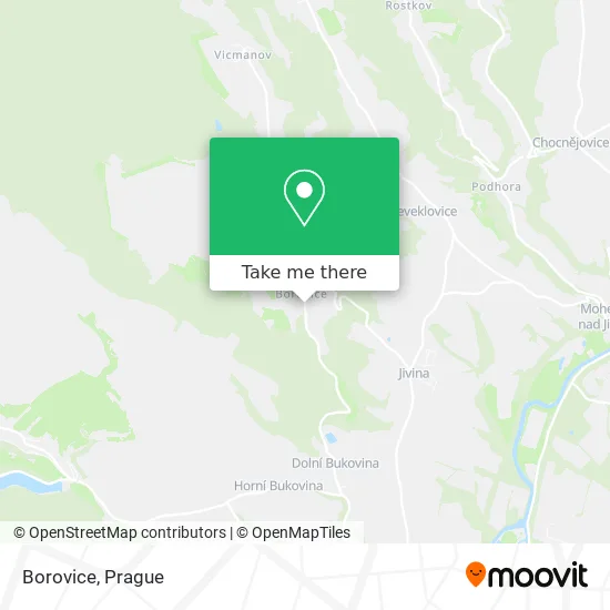 Карта Borovice