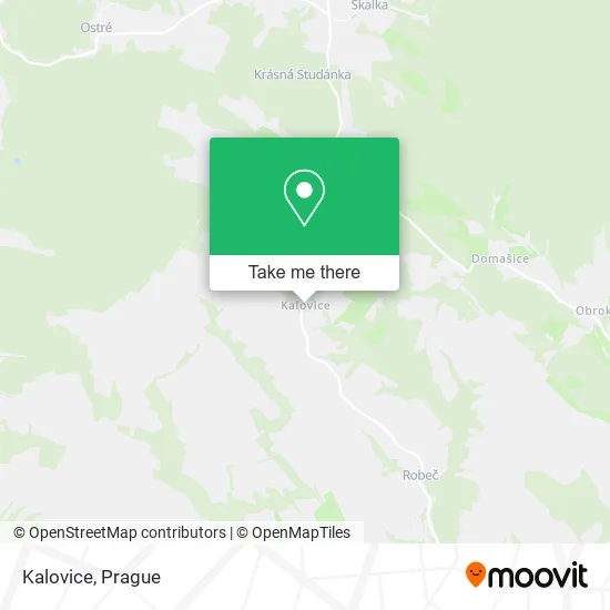 Карта Kalovice