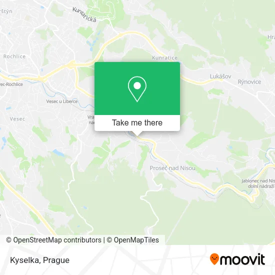Карта Kyselka
