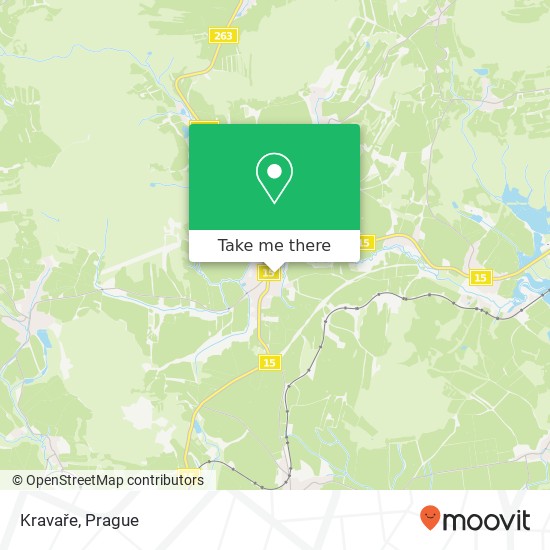 Kravaře map