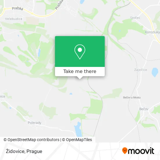 Карта Židovice