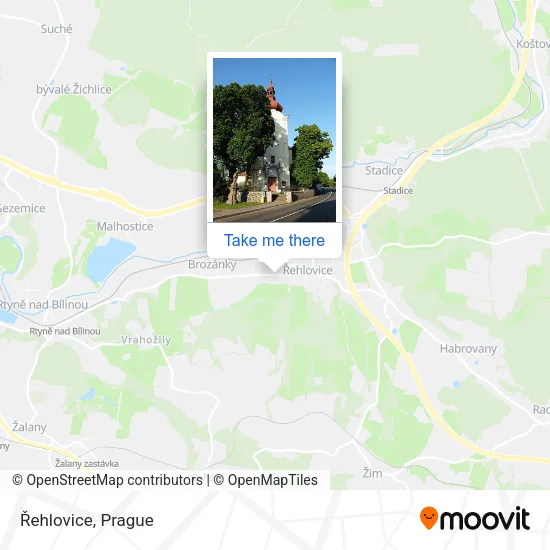 Карта Řehlovice