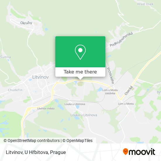 Litvínov, U Hřbitova map