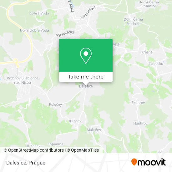 Карта Dalešice