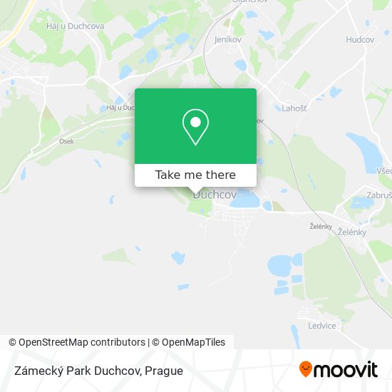 Zámecký Park Duchcov map