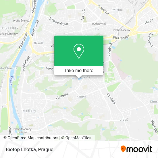 Карта Biotop Lhotka