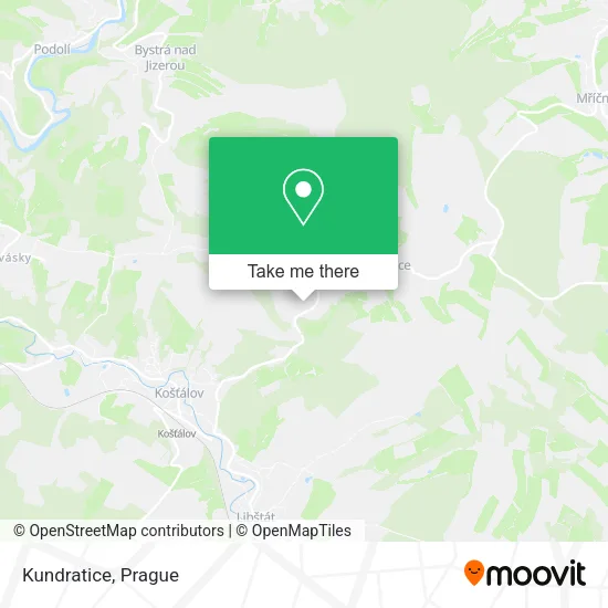 Карта Kundratice