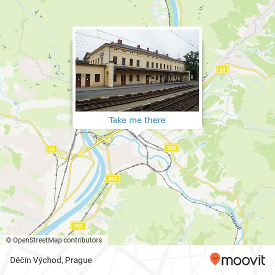 Карта Děčín Východ