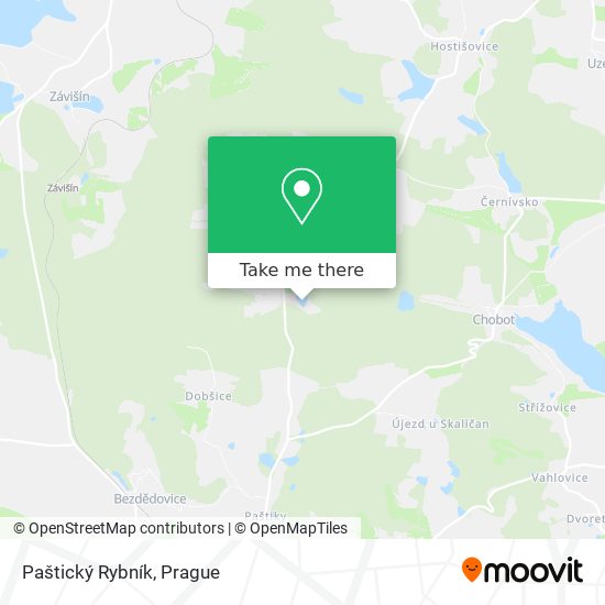 Paštický Rybník map