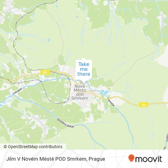 Jilm V Novém Městě POD Smrkem map