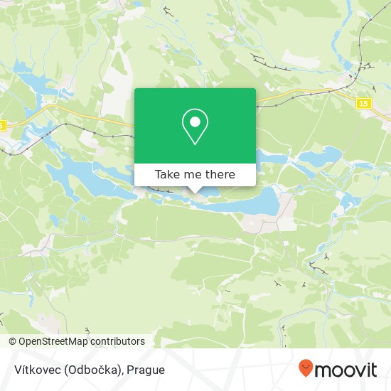 Vítkovec (Odbočka) map