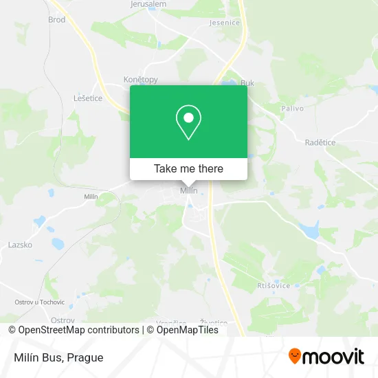 Карта Milín Bus