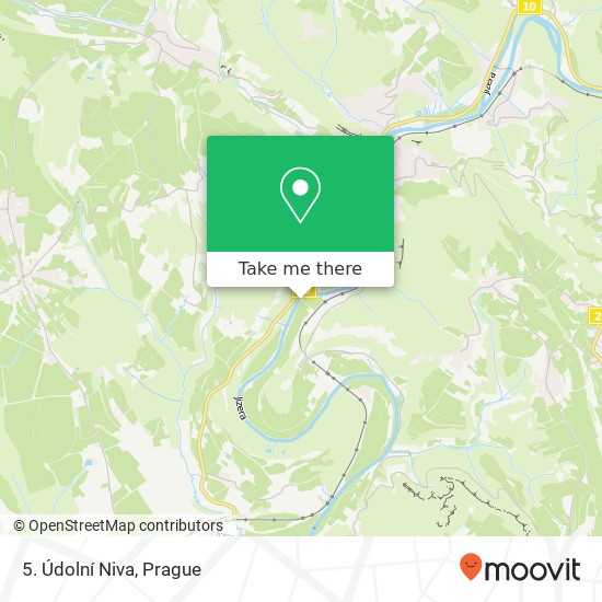 5. Údolní Niva map