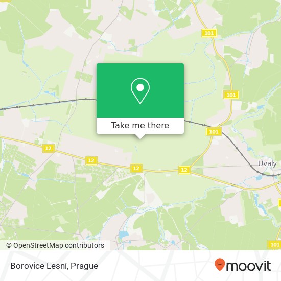 Карта Borovice Lesní