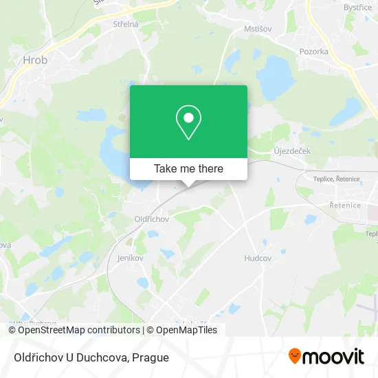 Карта Oldřichov U Duchcova