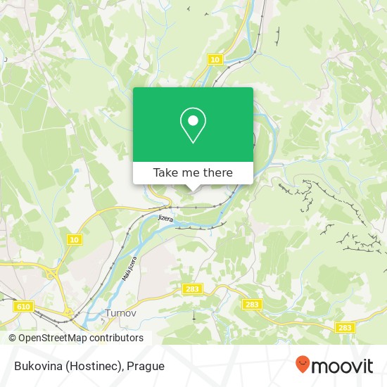 Bukovina (Hostinec) map