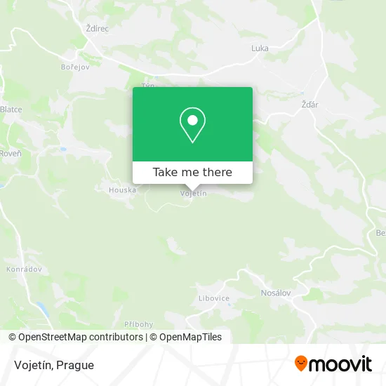 Карта Vojetín
