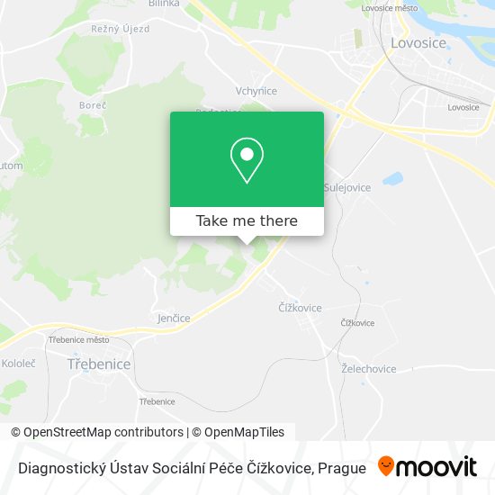 Diagnostický Ústav Sociální Péče Čížkovice map