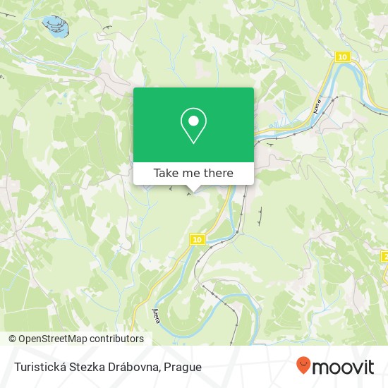 Turistická Stezka Drábovna map