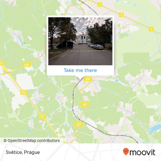 Světice map