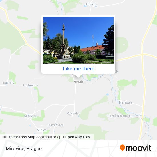 Mirovice map