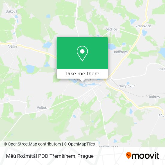 Měú Rožmitál POD Třemšínem map