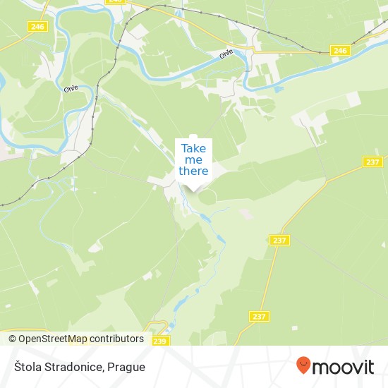 Štola Stradonice map